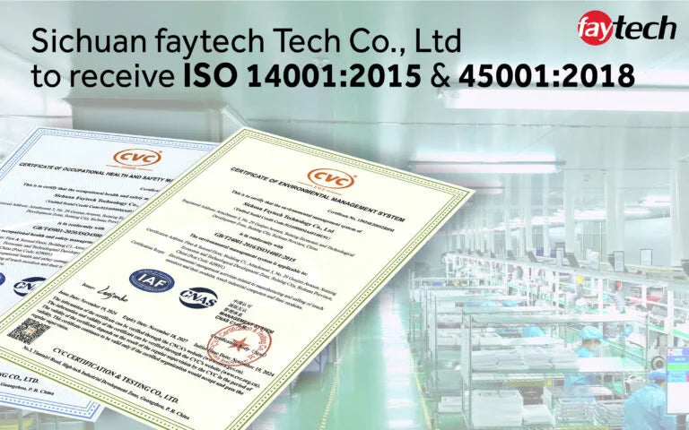 faytech Achieves ISO Certification for Environmental and Safety Standards