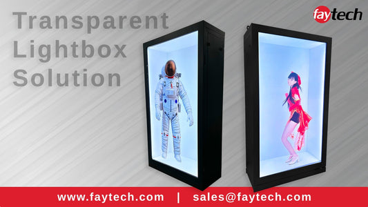 faytech’s 86-Inch Interactive Transparent LCD Lightbox for Retail and Exhibitions