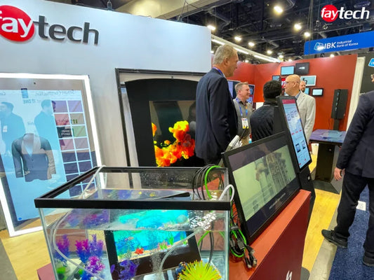 World first: faytech presents transparent screen revolution at CES in Las Vegas