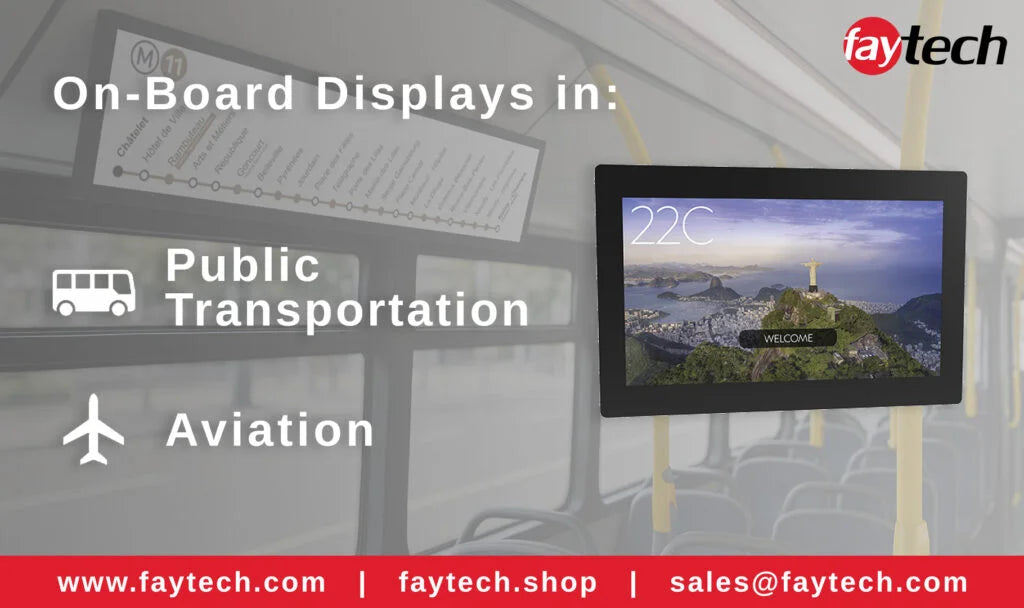 Revolutionizing On-Board Displays in Public Transportation and Aviation
